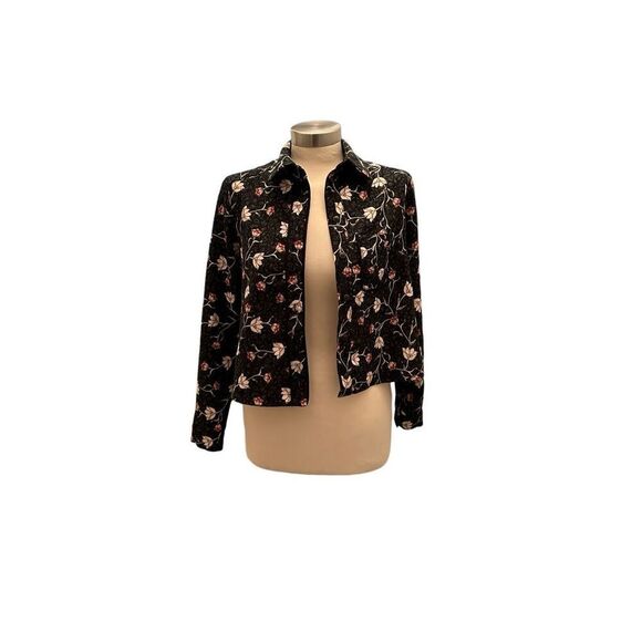 Topshop Floral Cropped Blazer Cardigan - Picture 1 of 4
